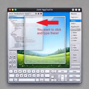 Desired Java Desktop Application with a single window
